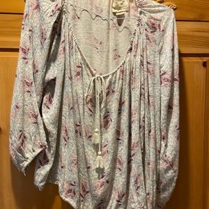Denim &Supply Ralph Lauren  peasant boho style blouse top size large